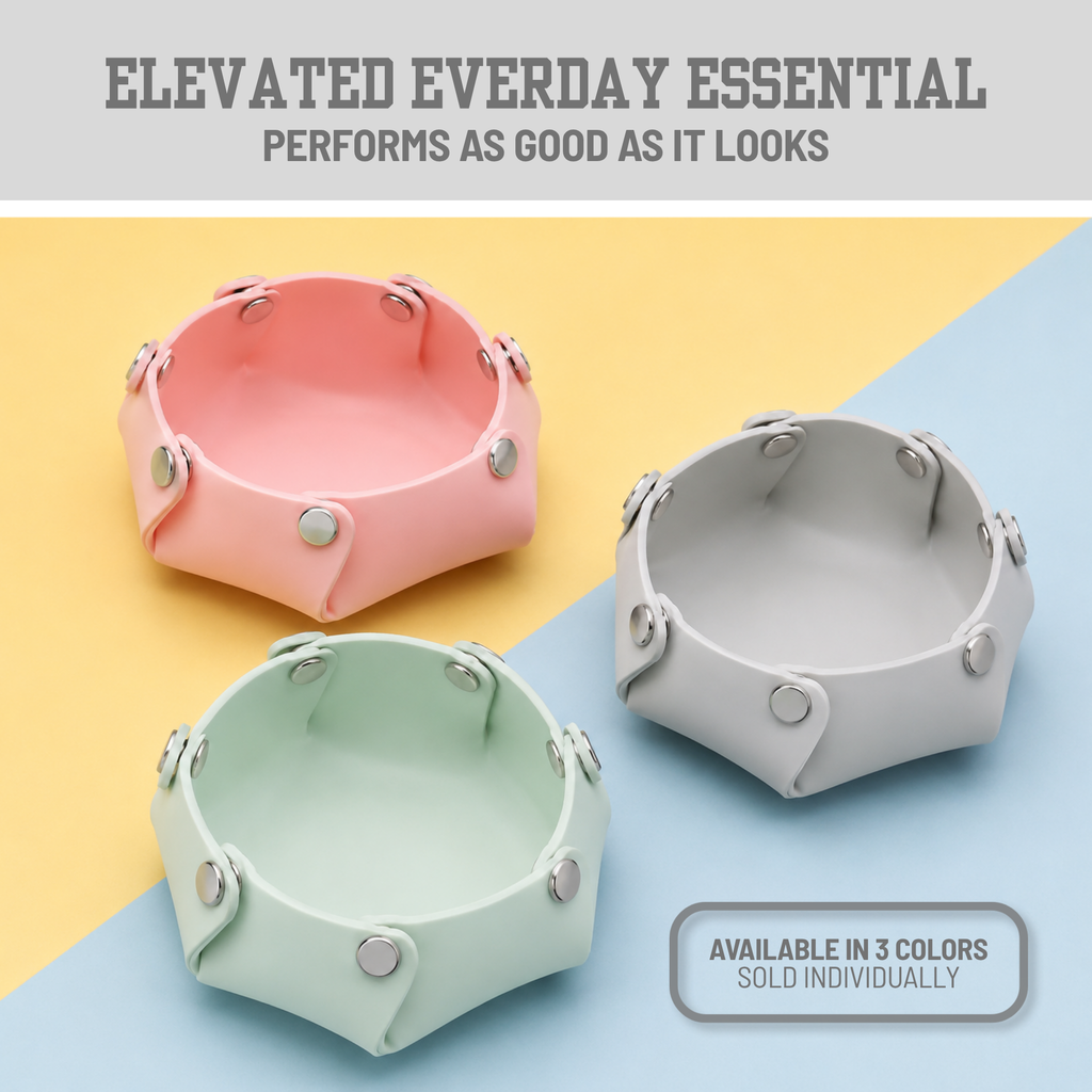 Snap Serve™ Portable Silicone Pet Bowl | Packs Flat to Save Space