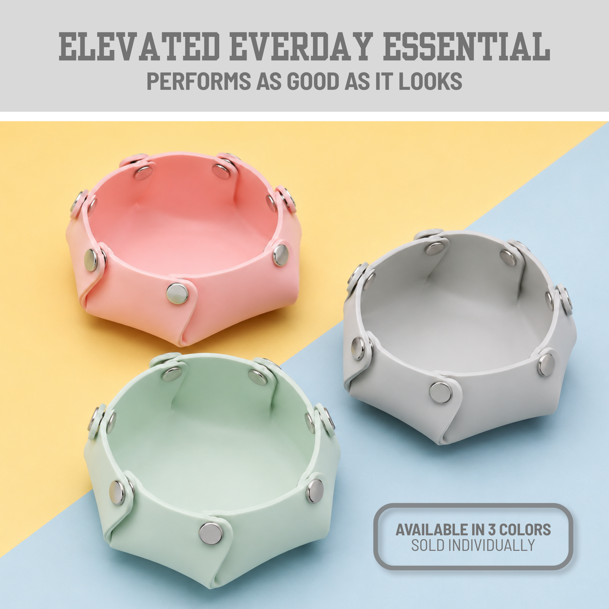 Snap Serve™ Portable Silicone Pet Bowl | Packs Flat to Save Space